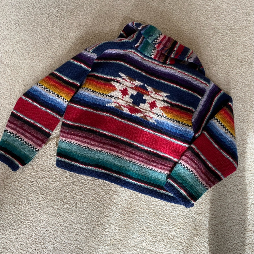 Colorful wool sweater